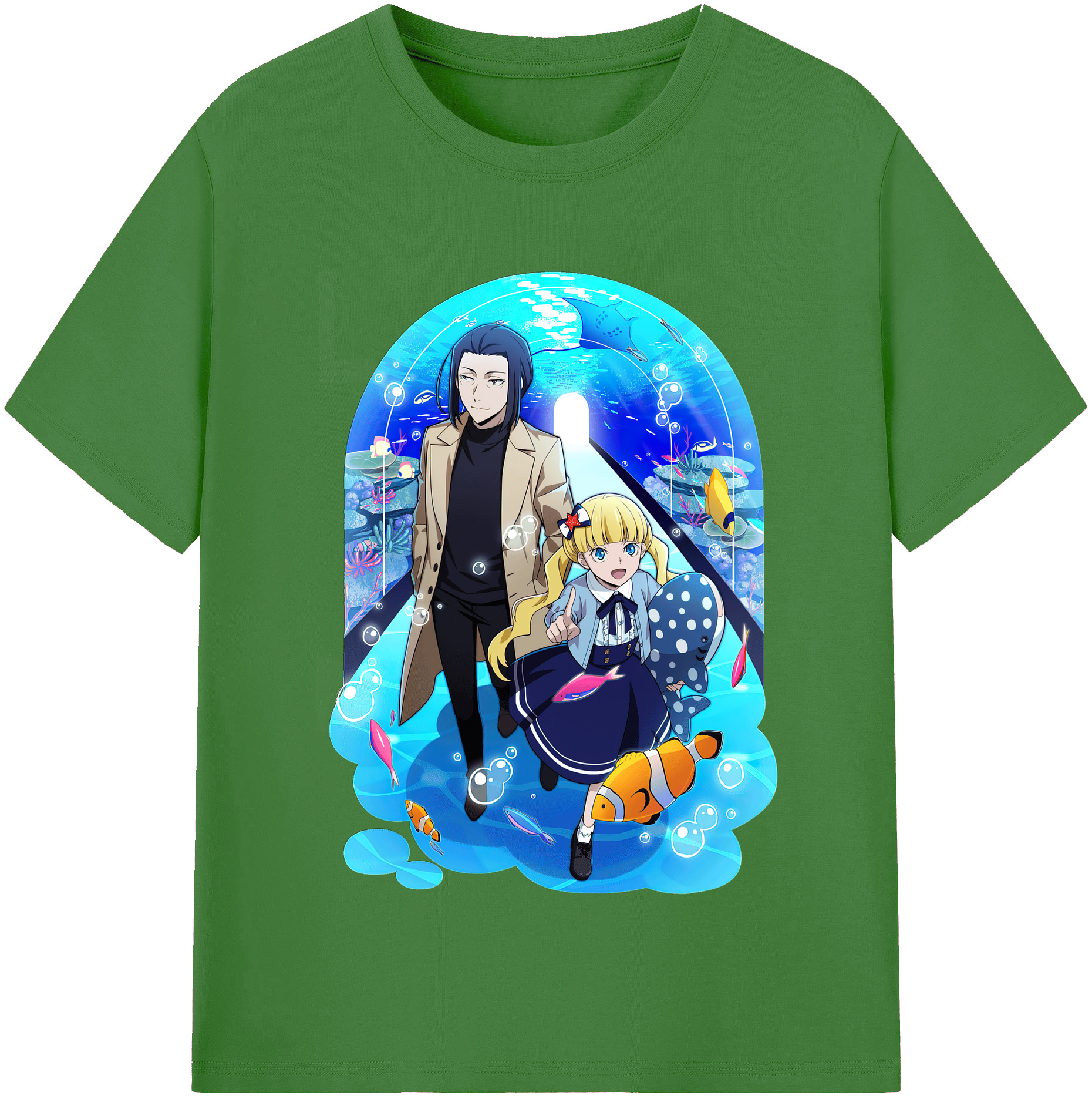 （画像用） 文豪ストレイドッグス Bungo Stray Dogs レディースカジュアルプリントTシャツ（綿100％）
